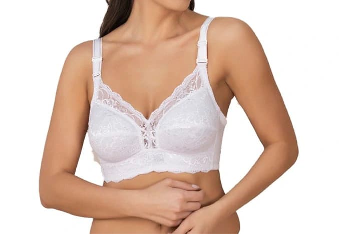 Brasier Clásico Sin Aro en Encaje y Lycra - imagen 1
