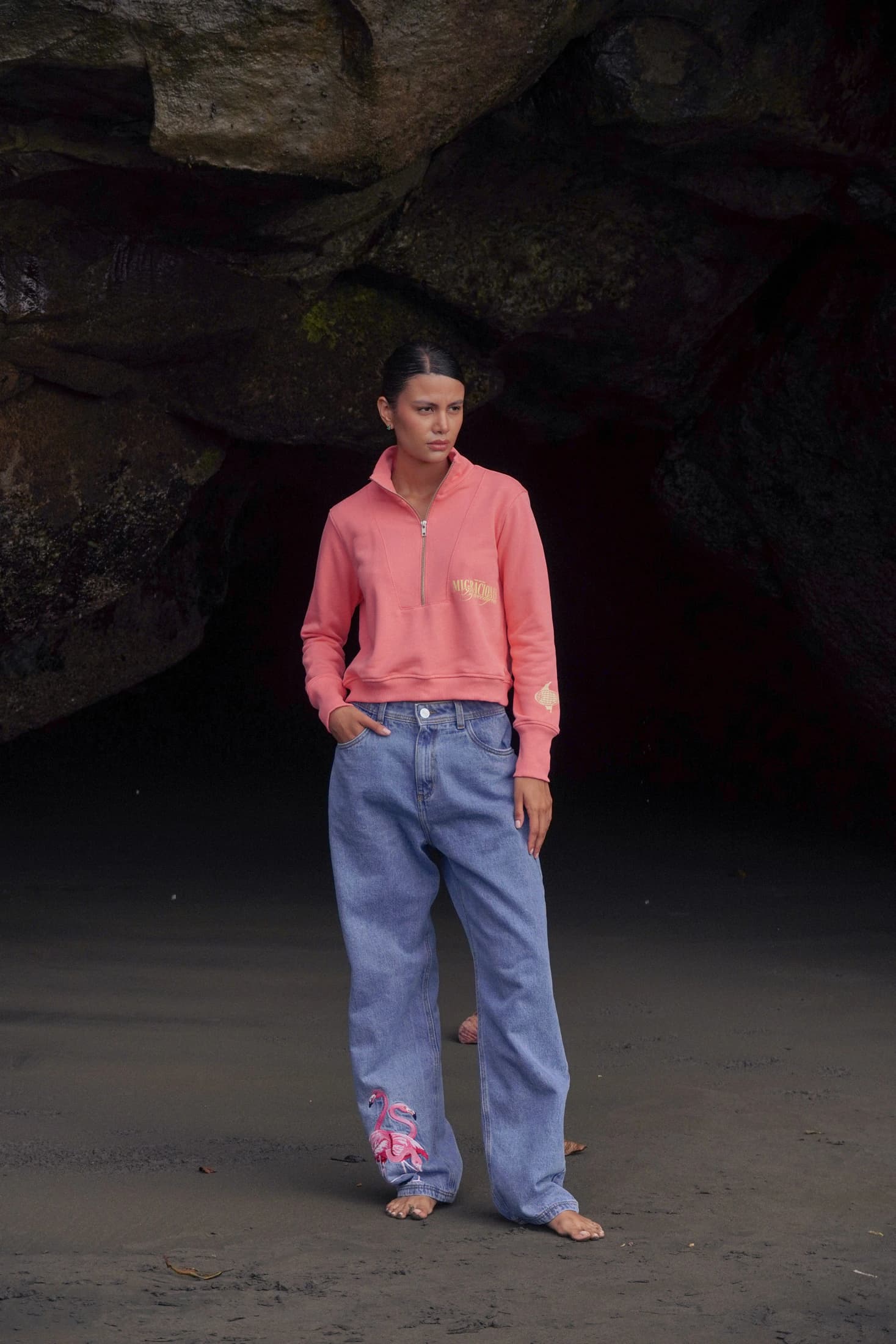 SACO TORTUGA FLAMENCO ROSADO - imagen 3