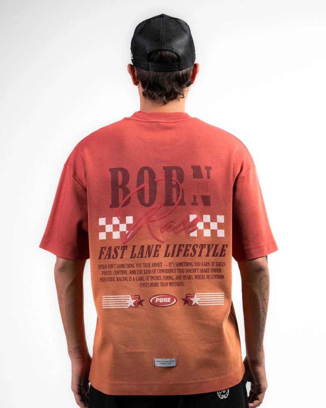 OVERDRIVE WASHED BURGUNDY T-SHIRT - imagen 2