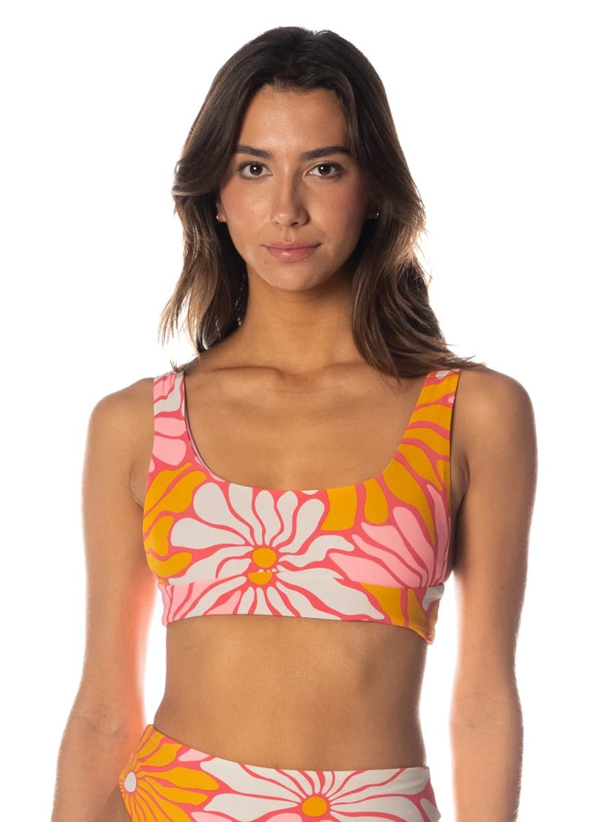 Maaji Dali Flowers Donna Sporty Bralette Bikini Top - imagen 2
