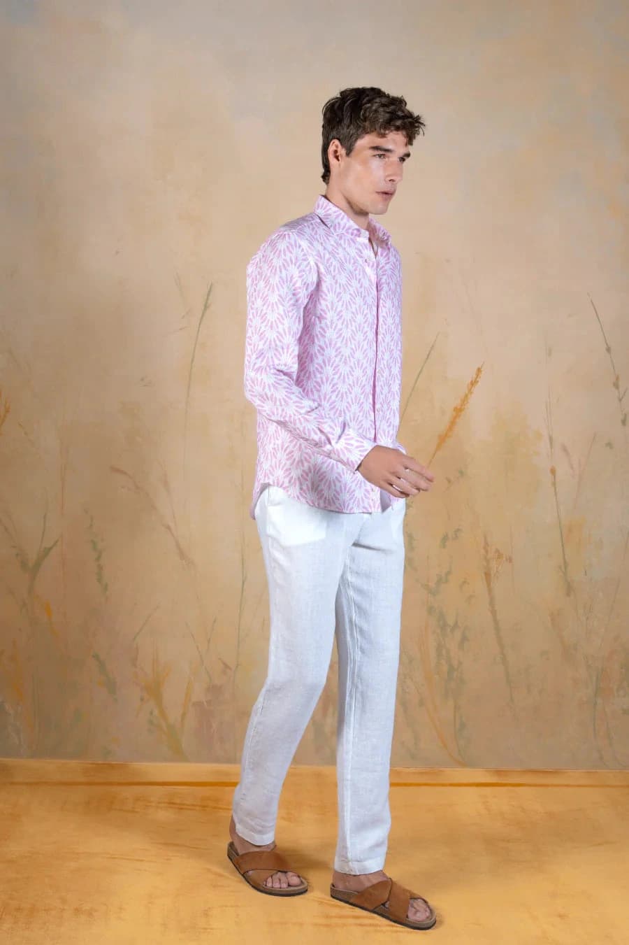 Pink Spica linen shirt pink - imagen 2