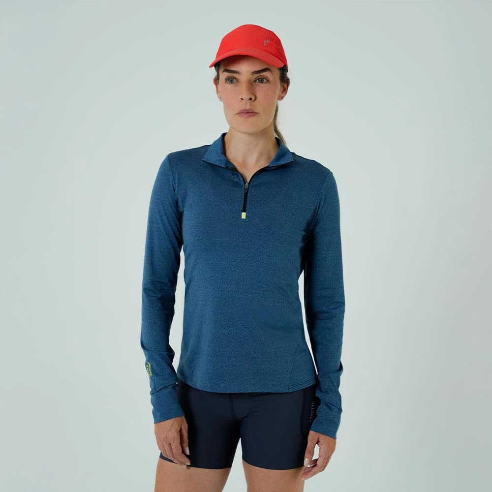 CAMISETA RUNNING MANGA LARGA ACTIVE BLUE PARA MUJER - imagen 7
