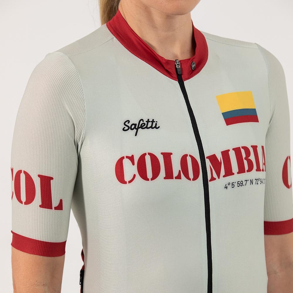 CAMISA CICLISMO MANGA CORTA COLOMBIA 51 PARA MUJER - imagen 4