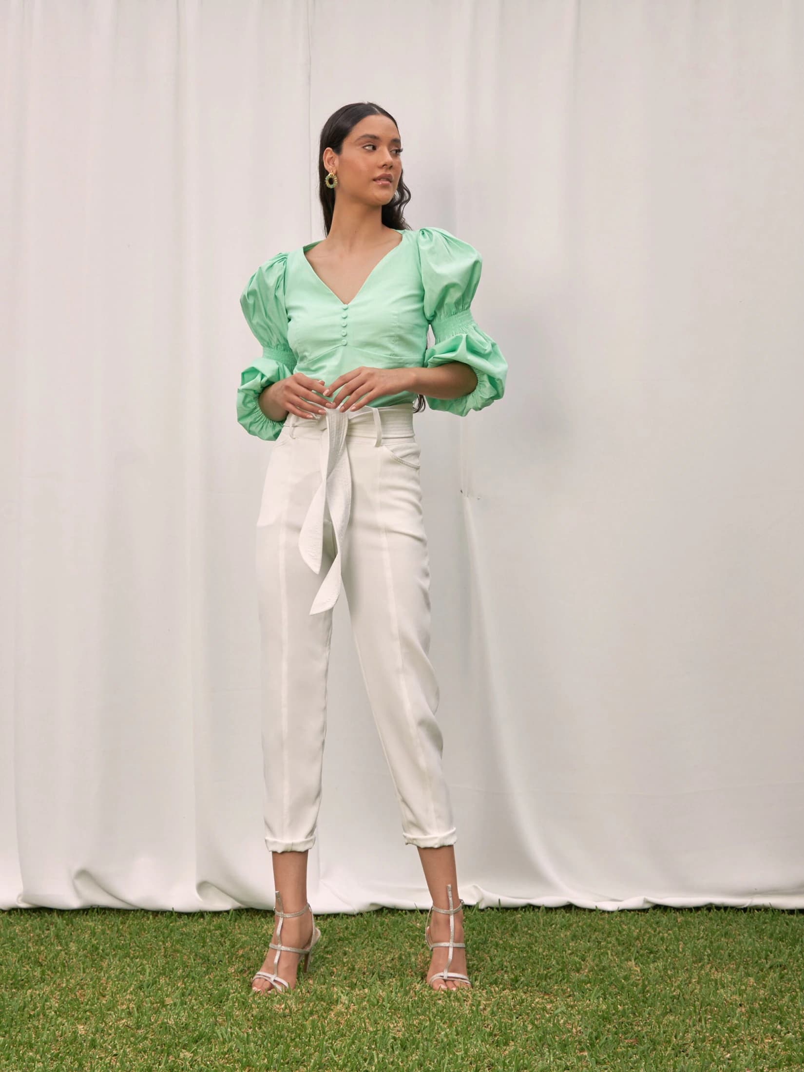 Blusa Vico Verde Menta - imagen 5