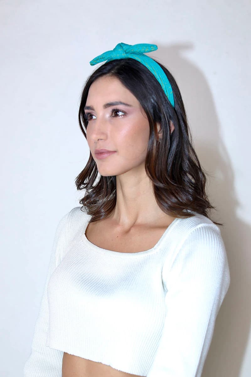 Headband Nudo – Turquesa y Verde
