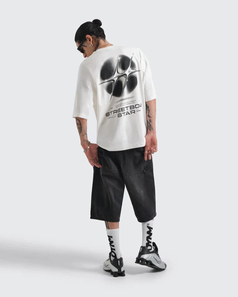 Camiseta Blanca Oversize Streetborn - imagen 7