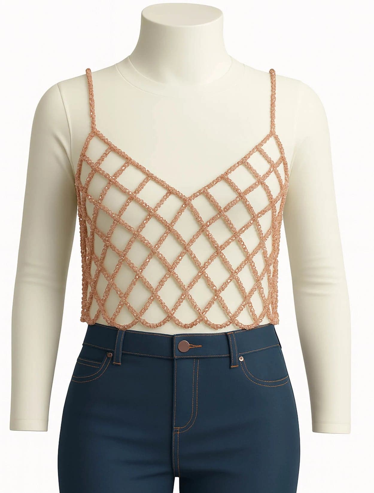 TOP DIAMANTE CORAL - imagen 2