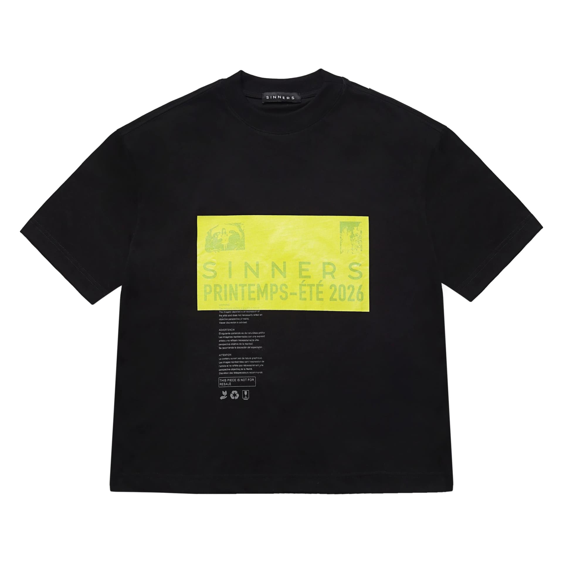 PRE-CAUCION BLACK T-SHIRT