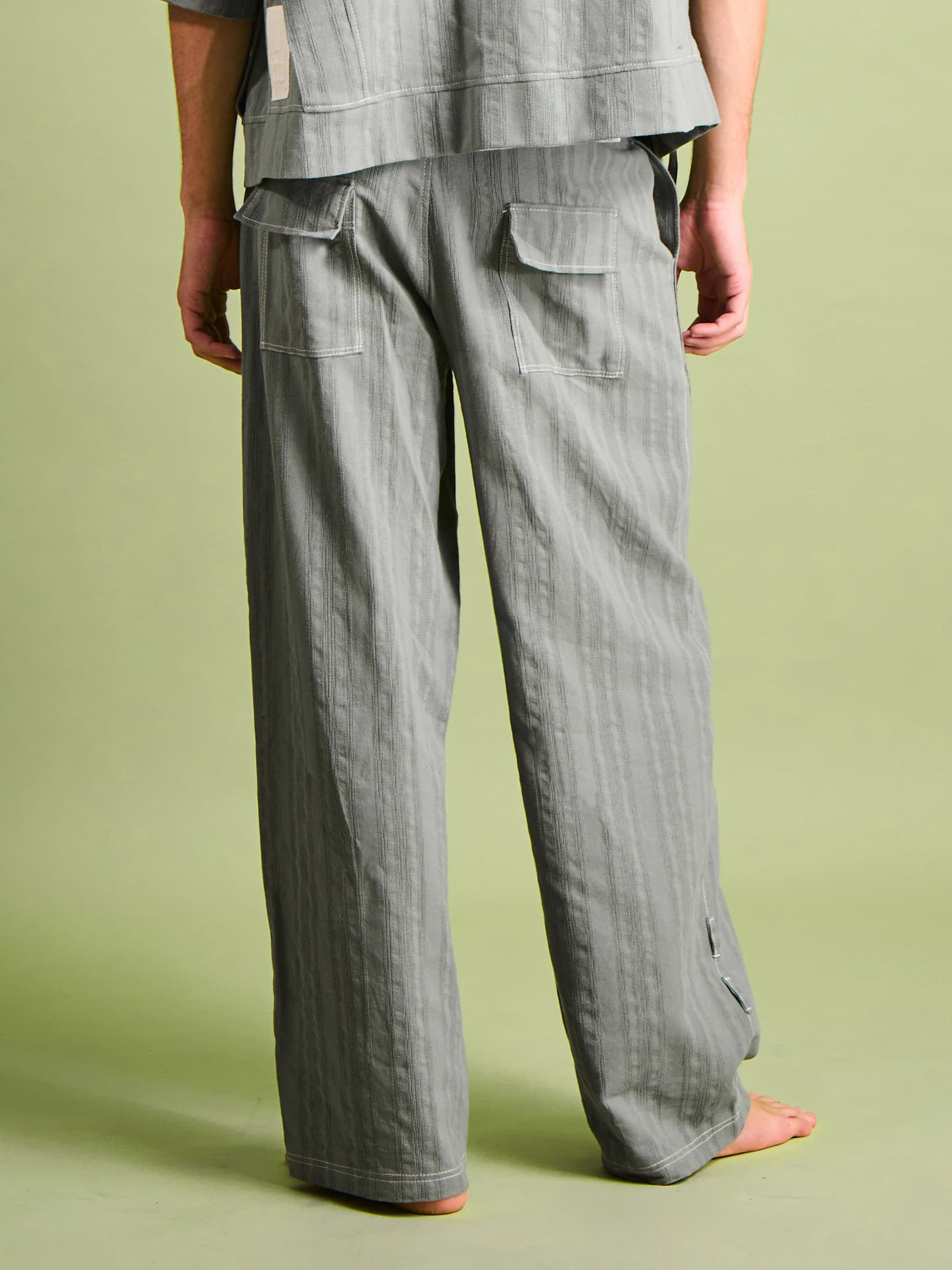 Pantalón Verde Olivo en Algodón - imagen 2