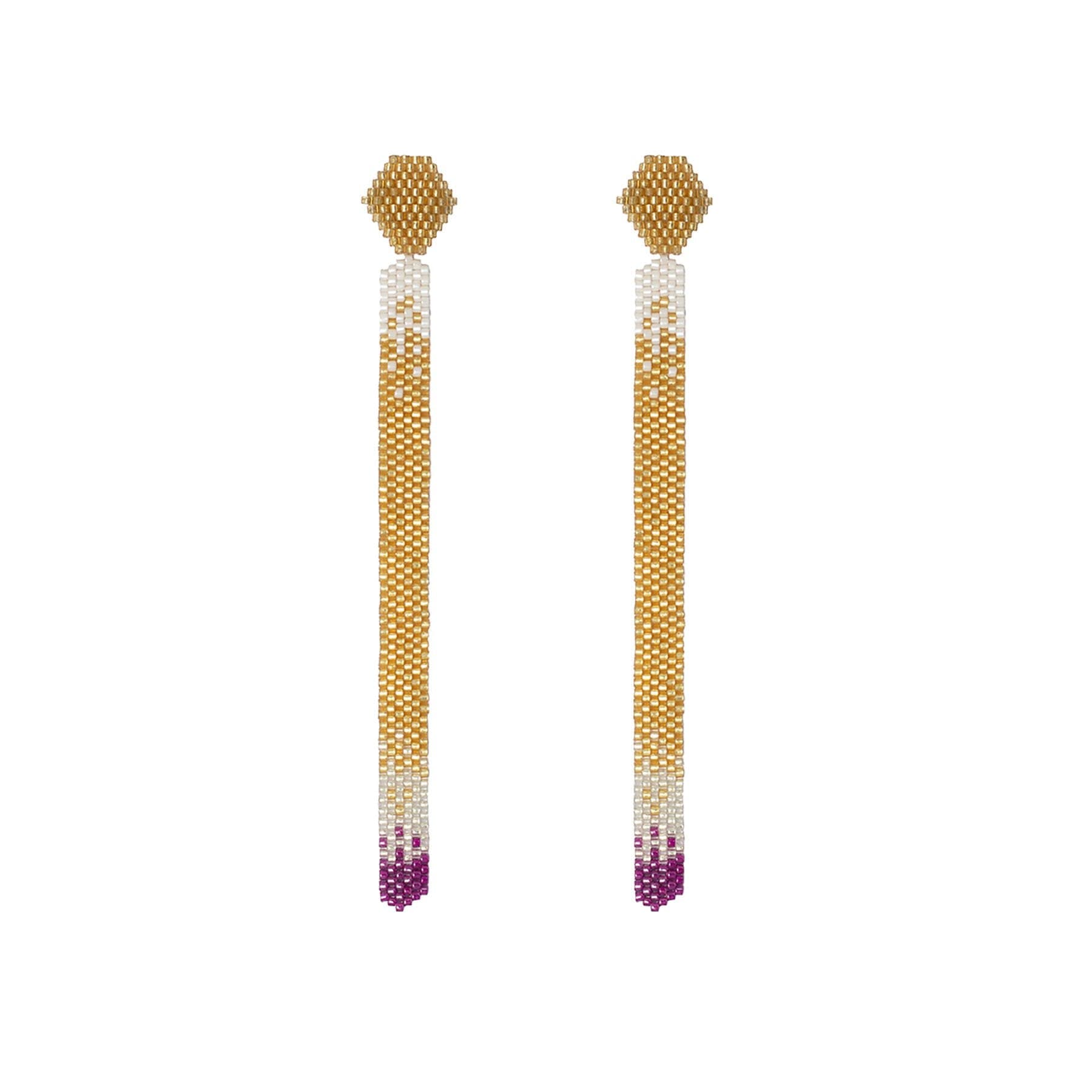 Aretes Lluvia Lylac - imagen 1
