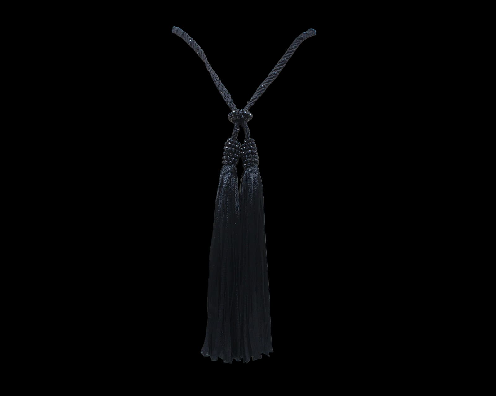 MACRAME HOOP NECKLACE - imagen 1