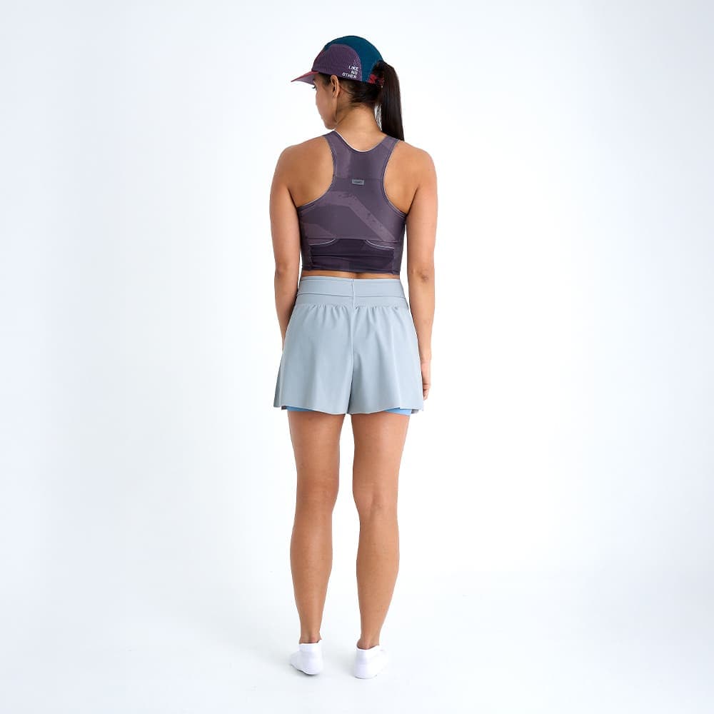 PANTALONETA RUNNING/PADEL CON SHORT INTERNO BREEZE GRAY PARA MUJER - imagen 2