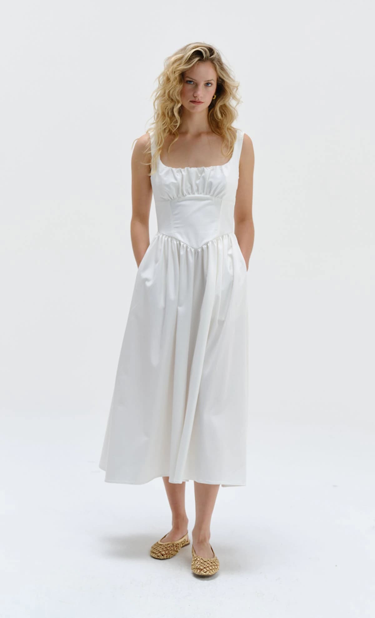 Vestido midi Mossy Ivory - imagen 1