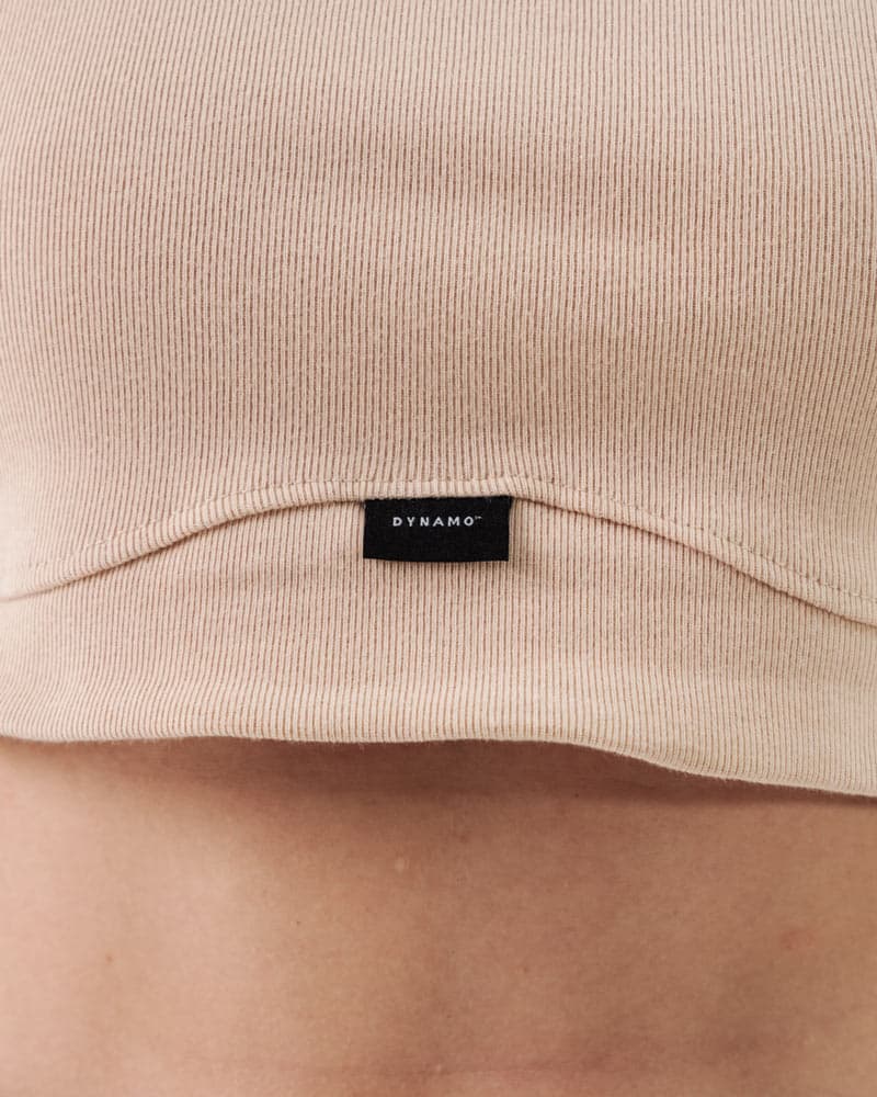 Crop Top Beige Para Mujer Corte Imperio - imagen 3