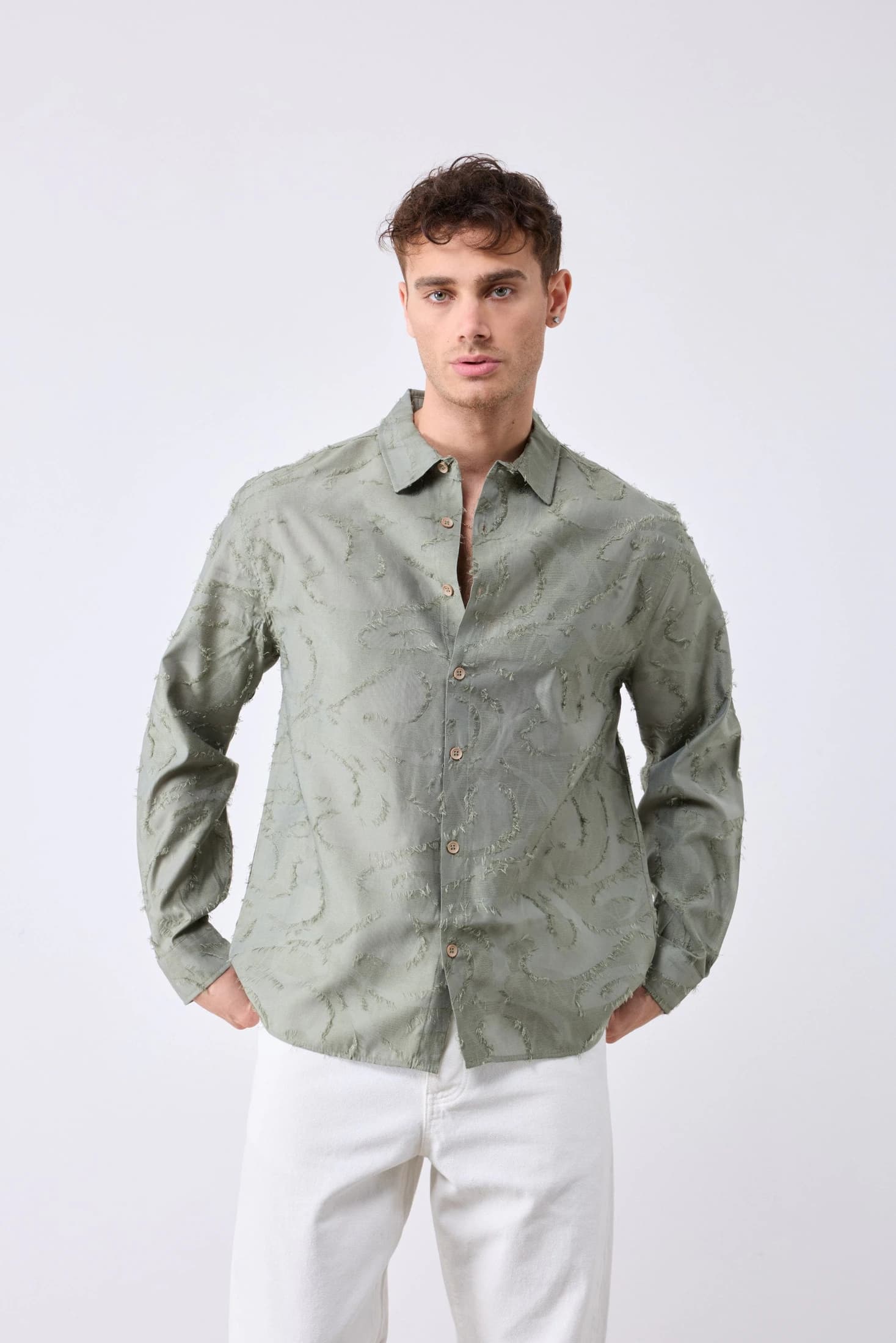 CAMISA LALELI OLIVA - imagen 2