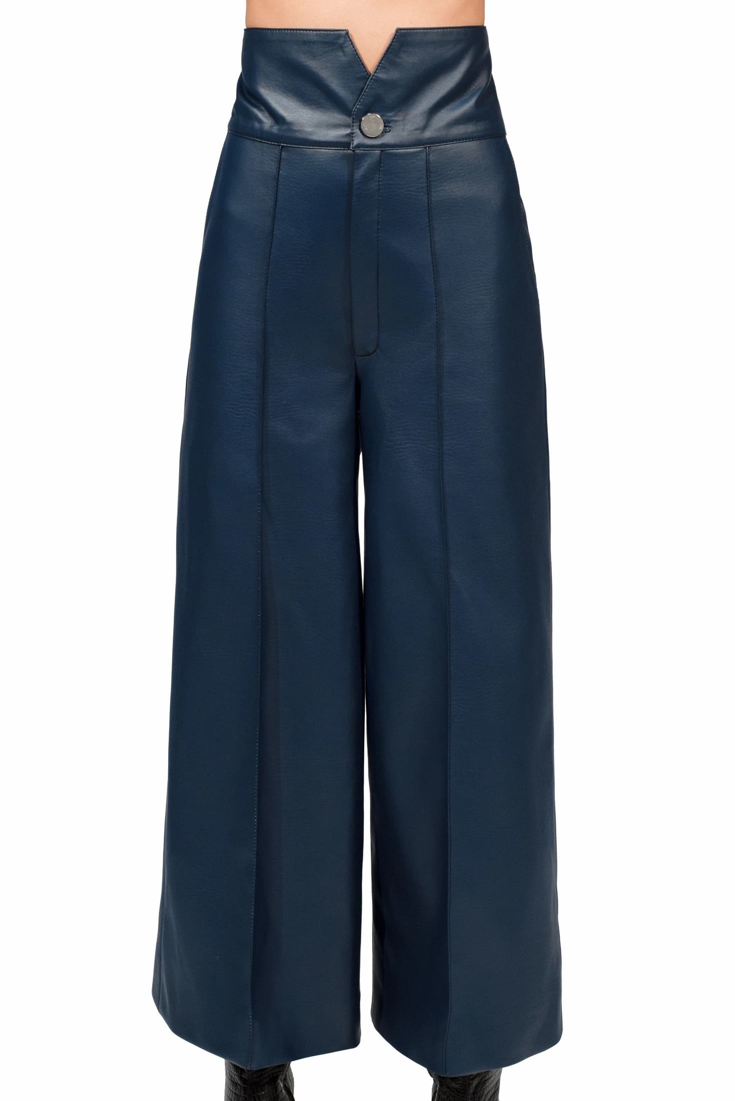 LEATHER HIGH WAIST CULOTTE