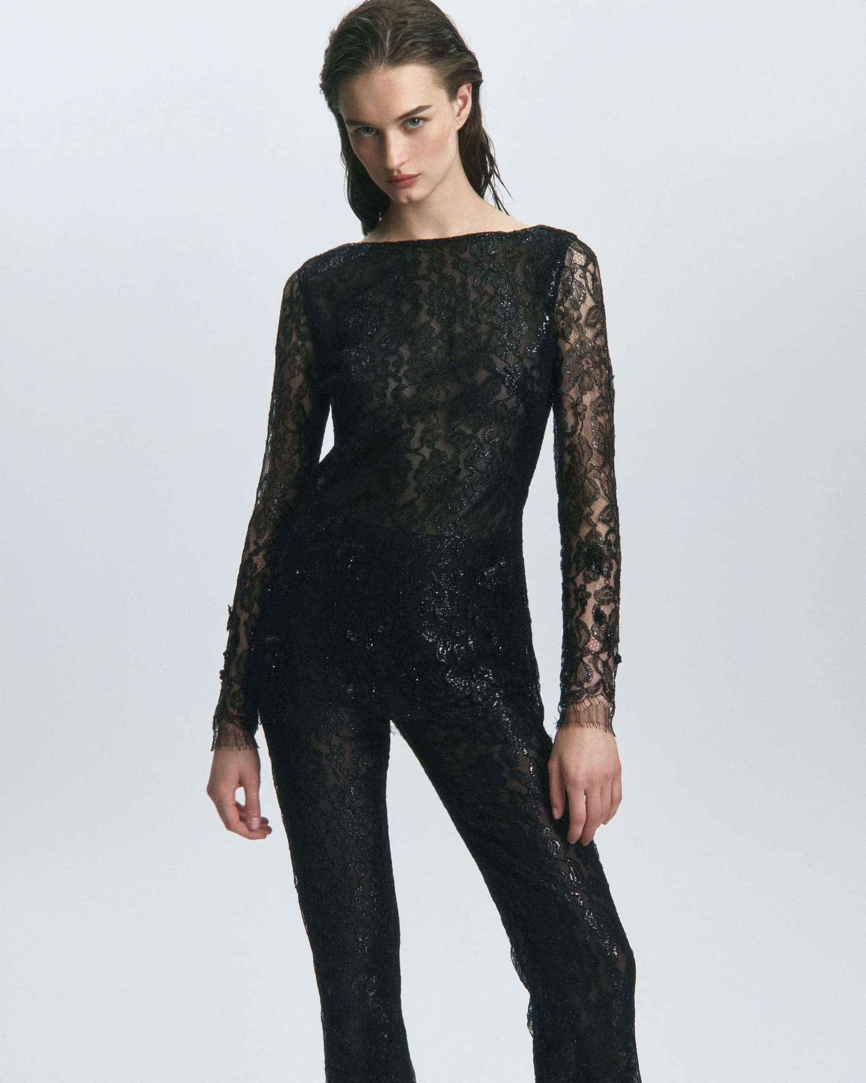Elipse Black Lurex Blouse - imagen 2