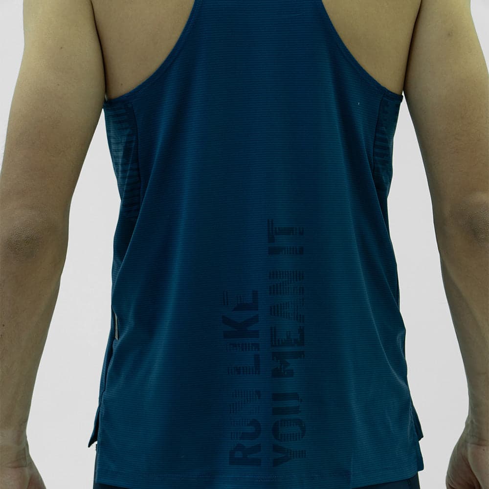 CAMISETA  RUNNING MANGA SISA DARK BLUE AZUL OSCURO PARA HOMBRE - imagen 3