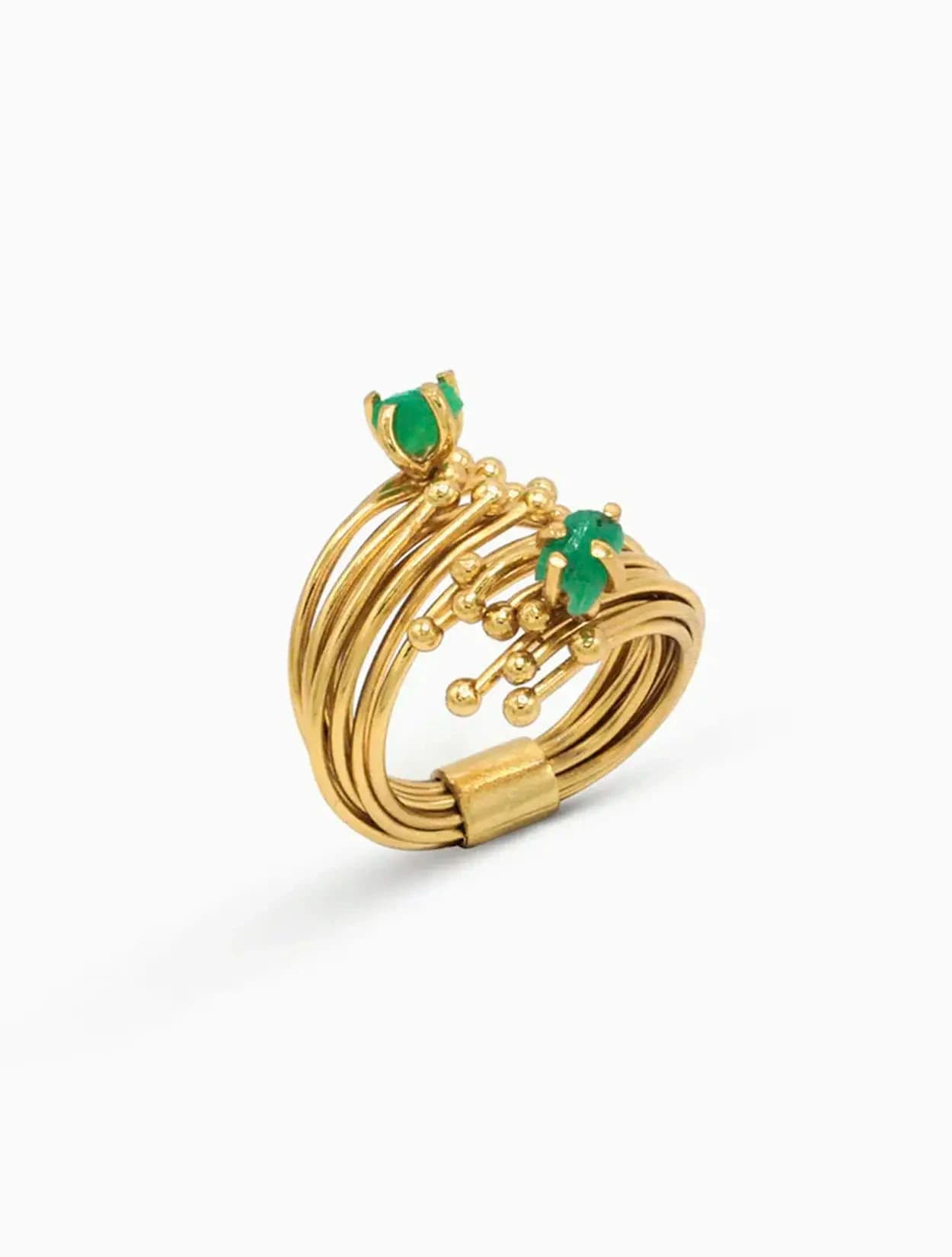 ANILLO GEO ESMERALDA - imagen 1