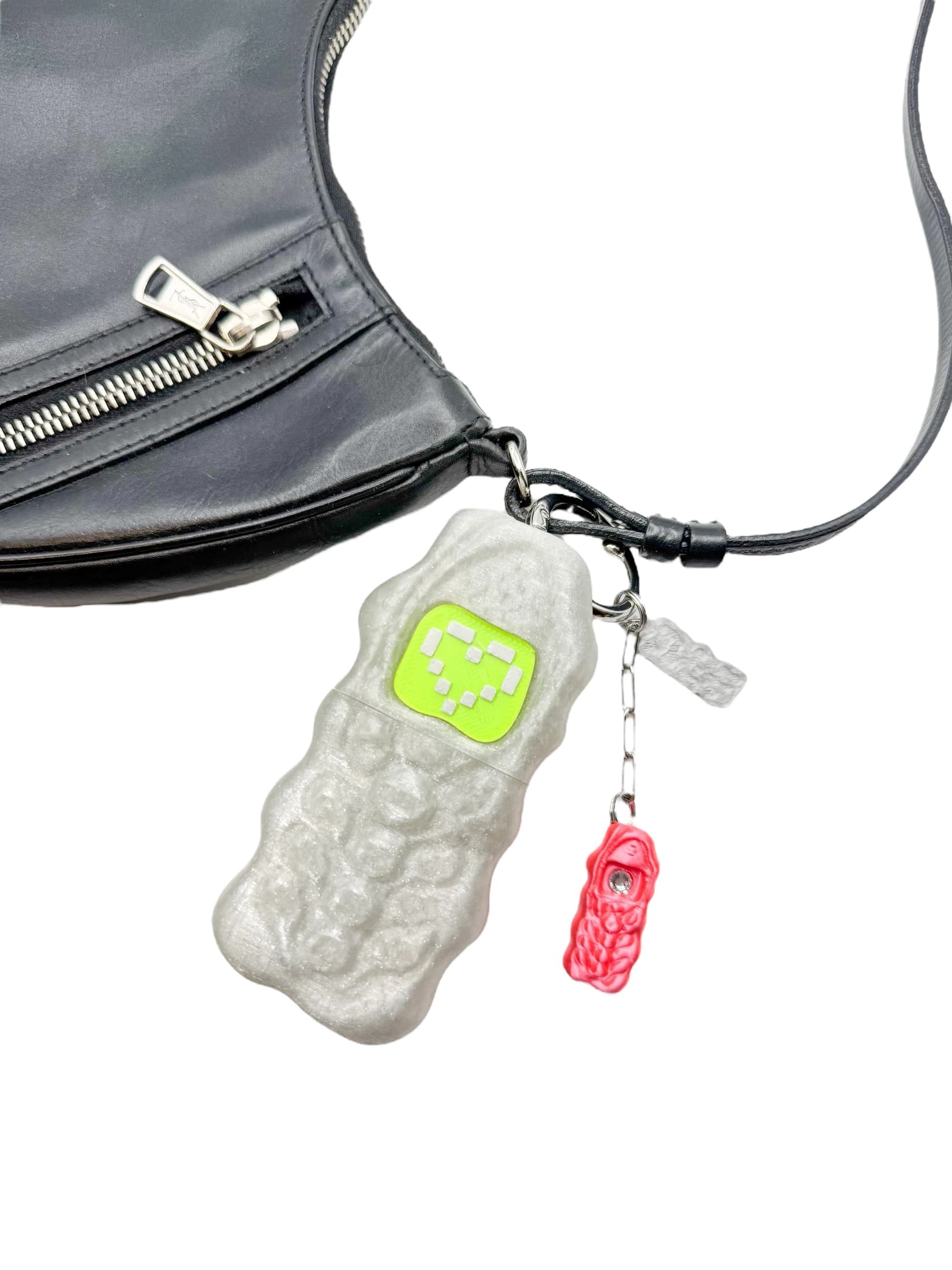charm not a phone glitter plateado - imagen 3