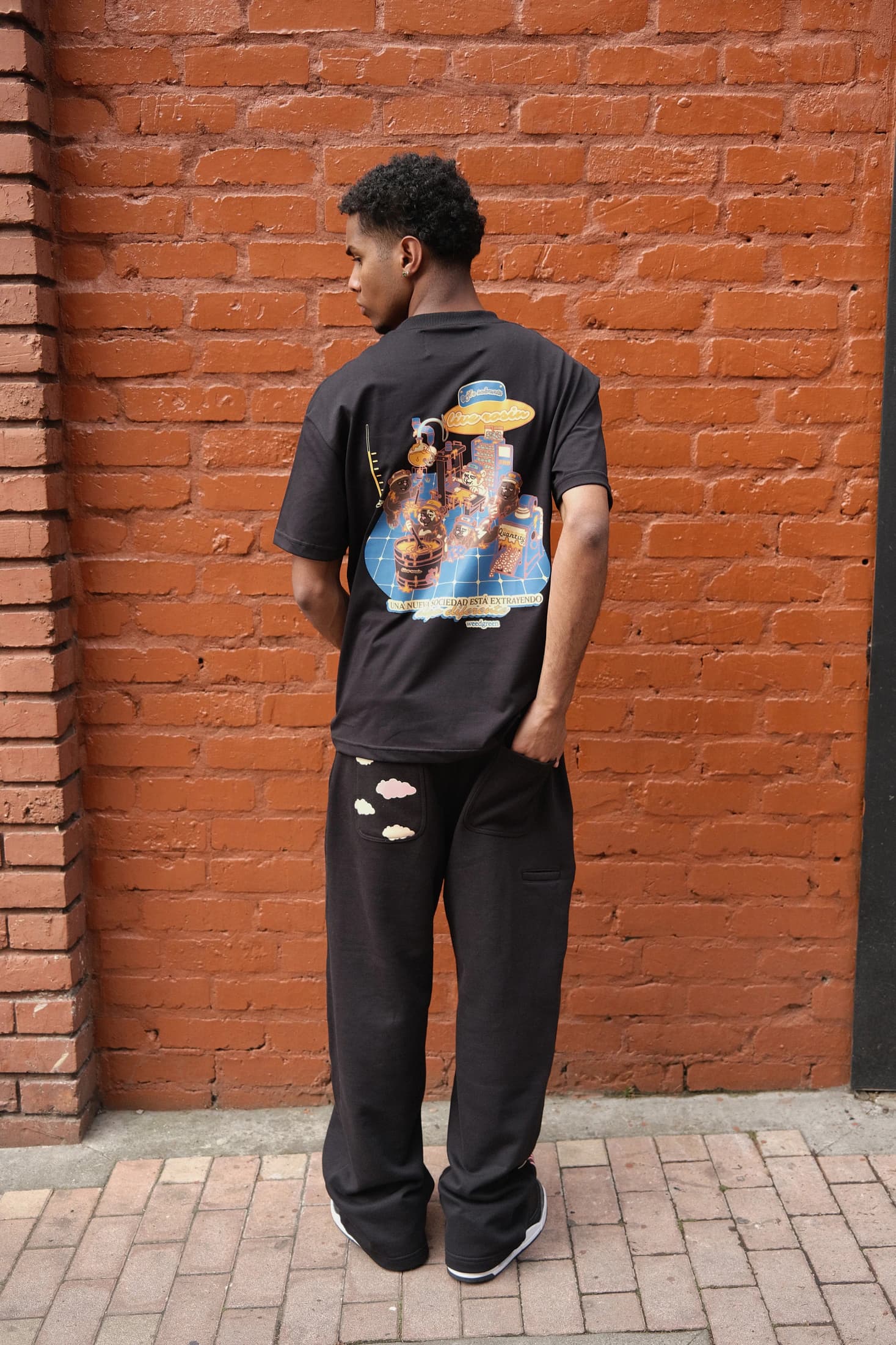 Quality Control Black Tee Negro - imagen 4
