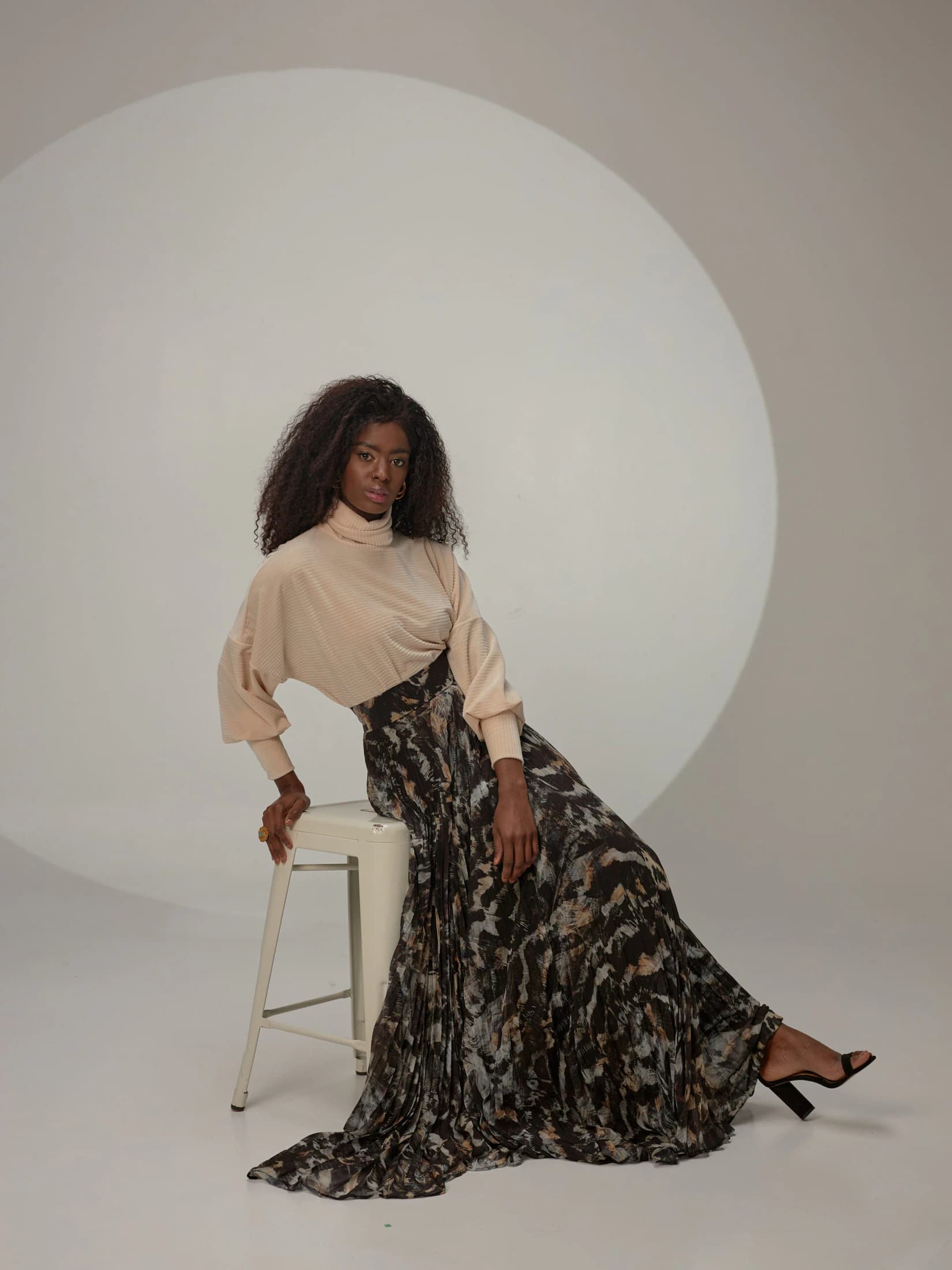 Falda Disdior Feathers Negro - imagen 4