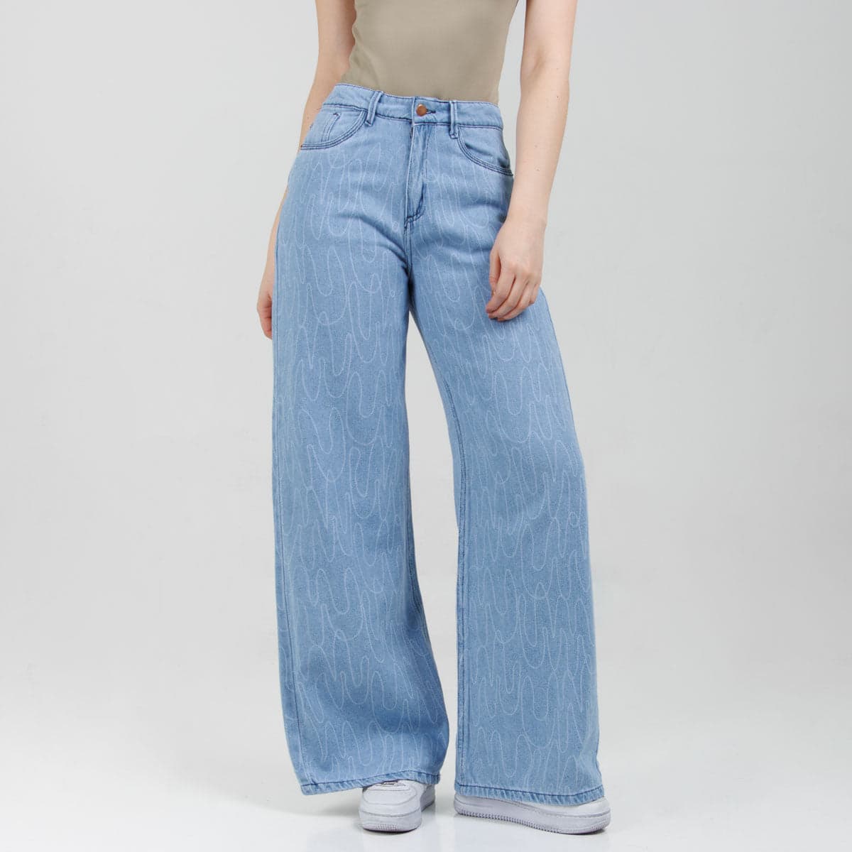Jean Wide Leg  Ax-3077 Rigido - imagen 1