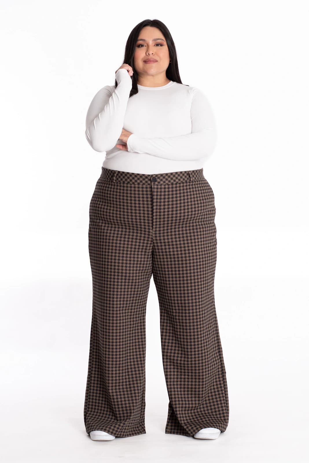 Pantalón Cuadros Café