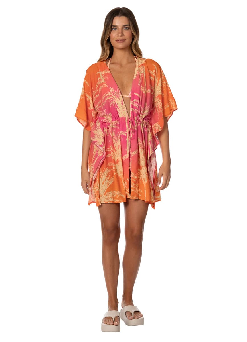 Maaji Sunwashed Palms Vanilla Kaftan - imagen 4