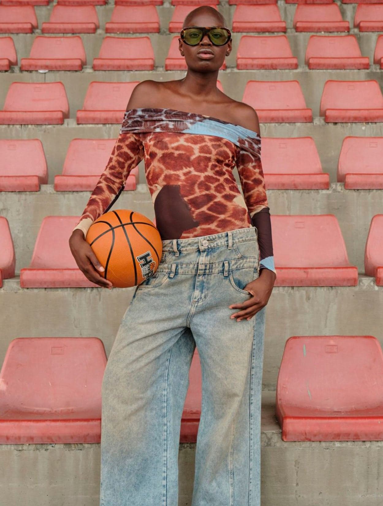 BLUSA REBORN MALLA MESH ANIMAL PRINT - imagen 2