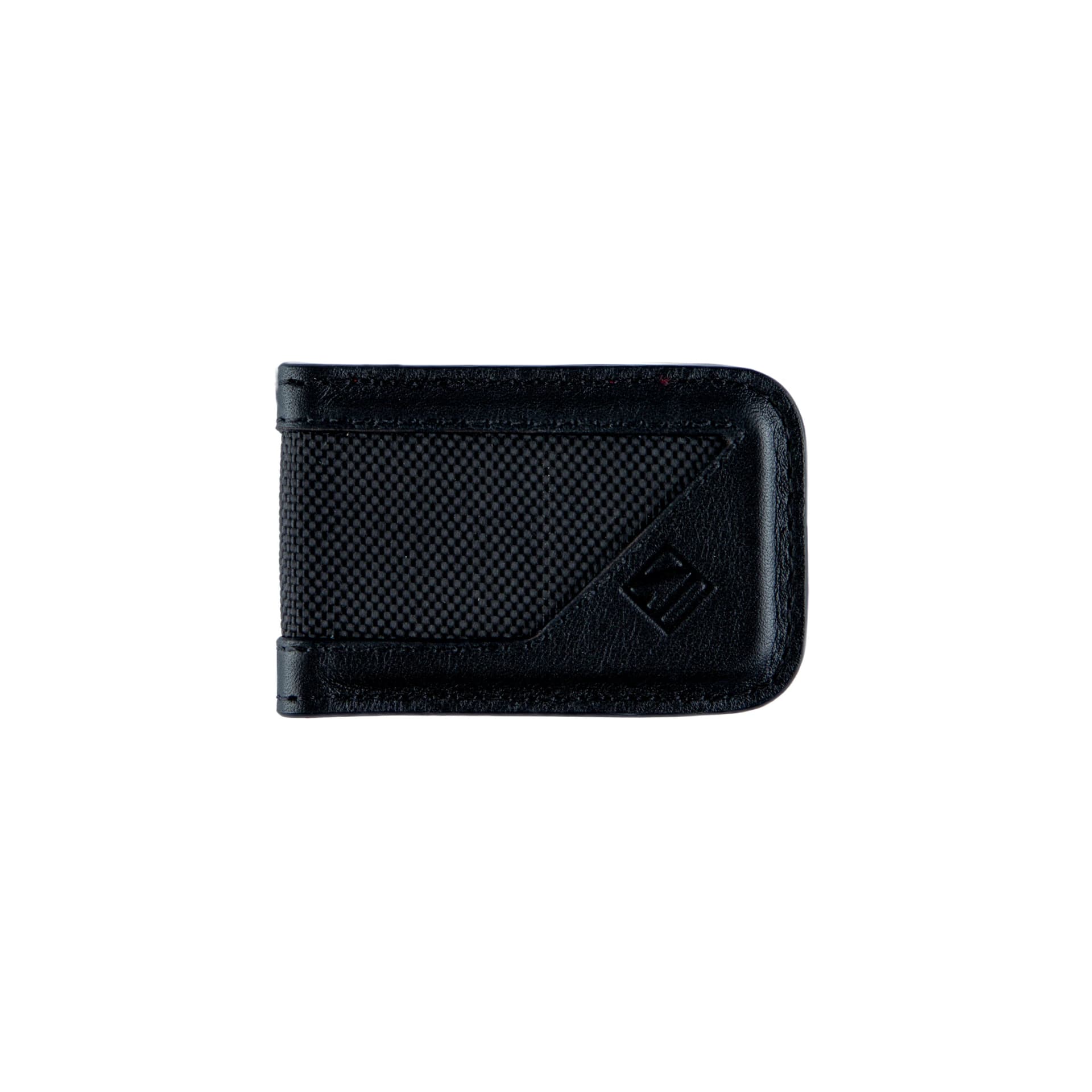 MONEY CLIP Black Card Cuero/Lona - imagen 3