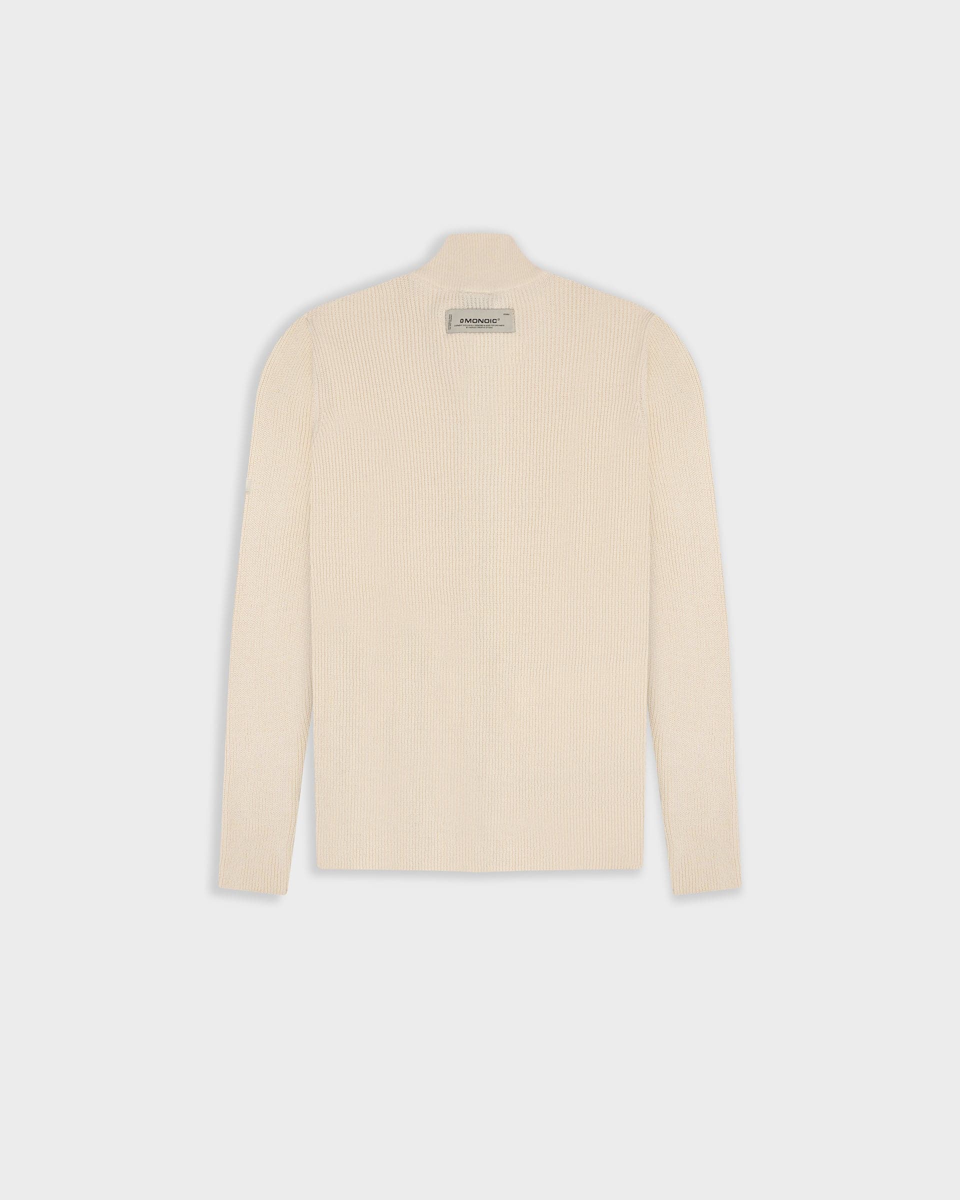 Zip Knit Sweater - Crema - imagen 3