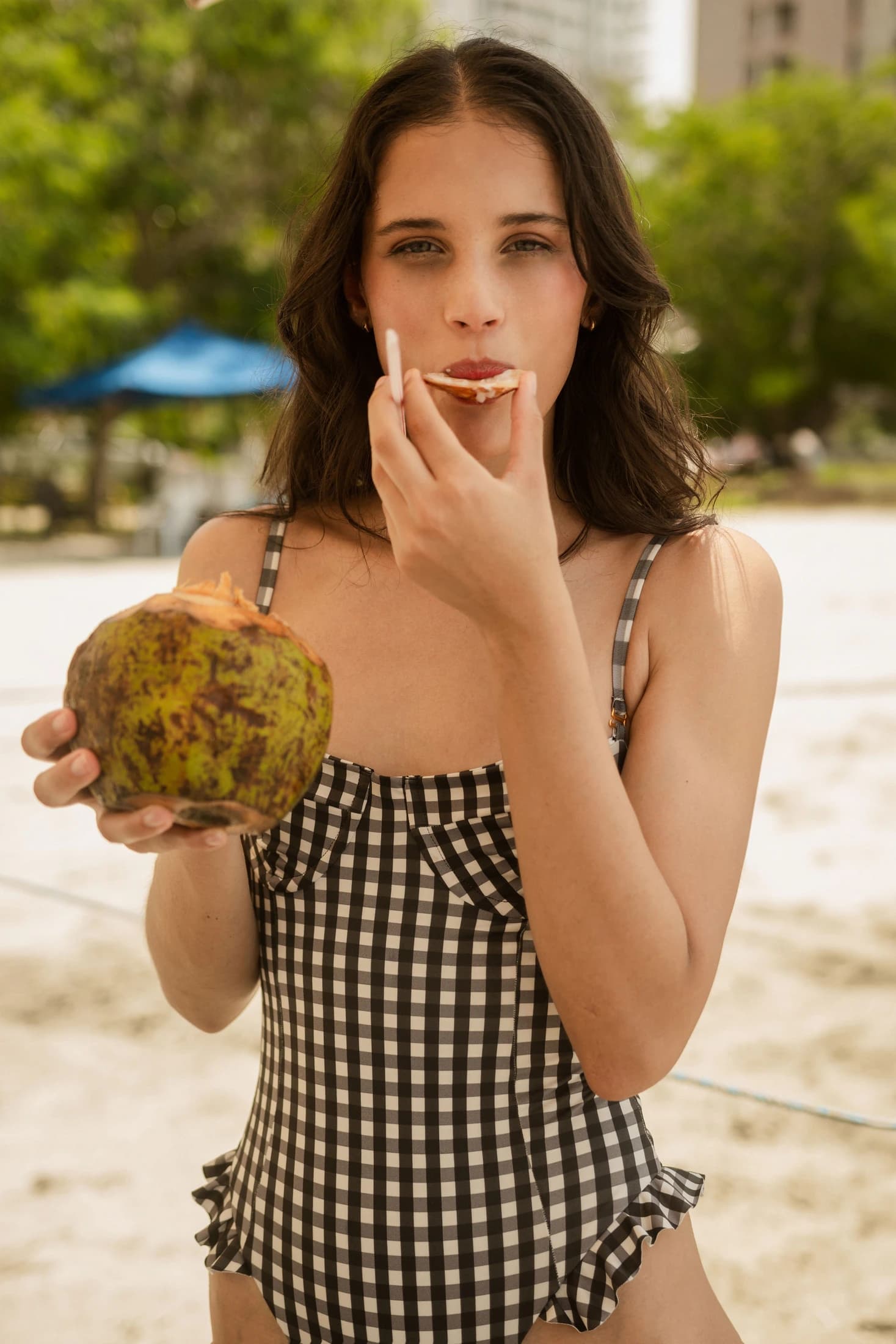 NIKKI ONE PIECE - BLACK GINGHAM - imagen 5
