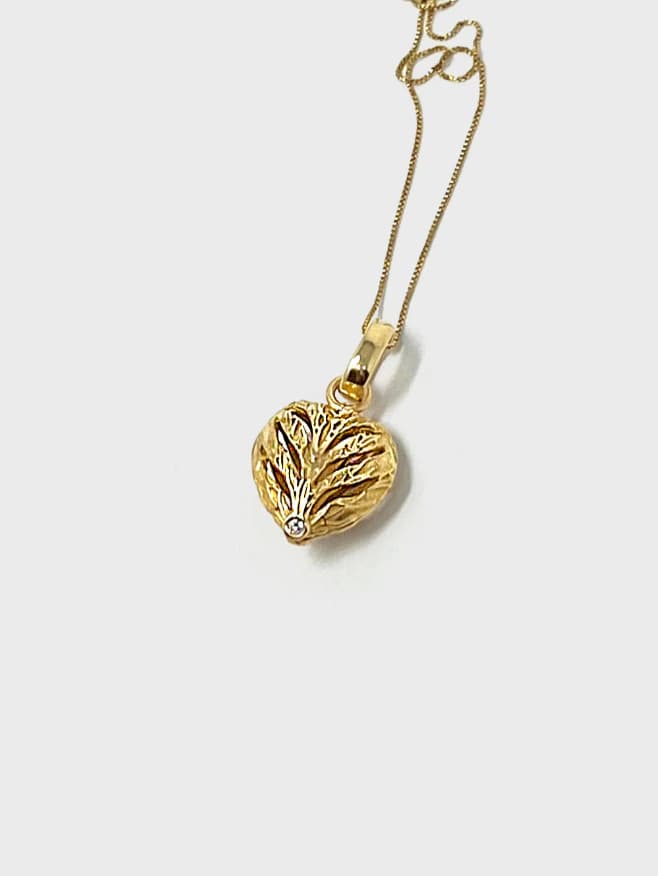 Collar Corazón de oro 18k