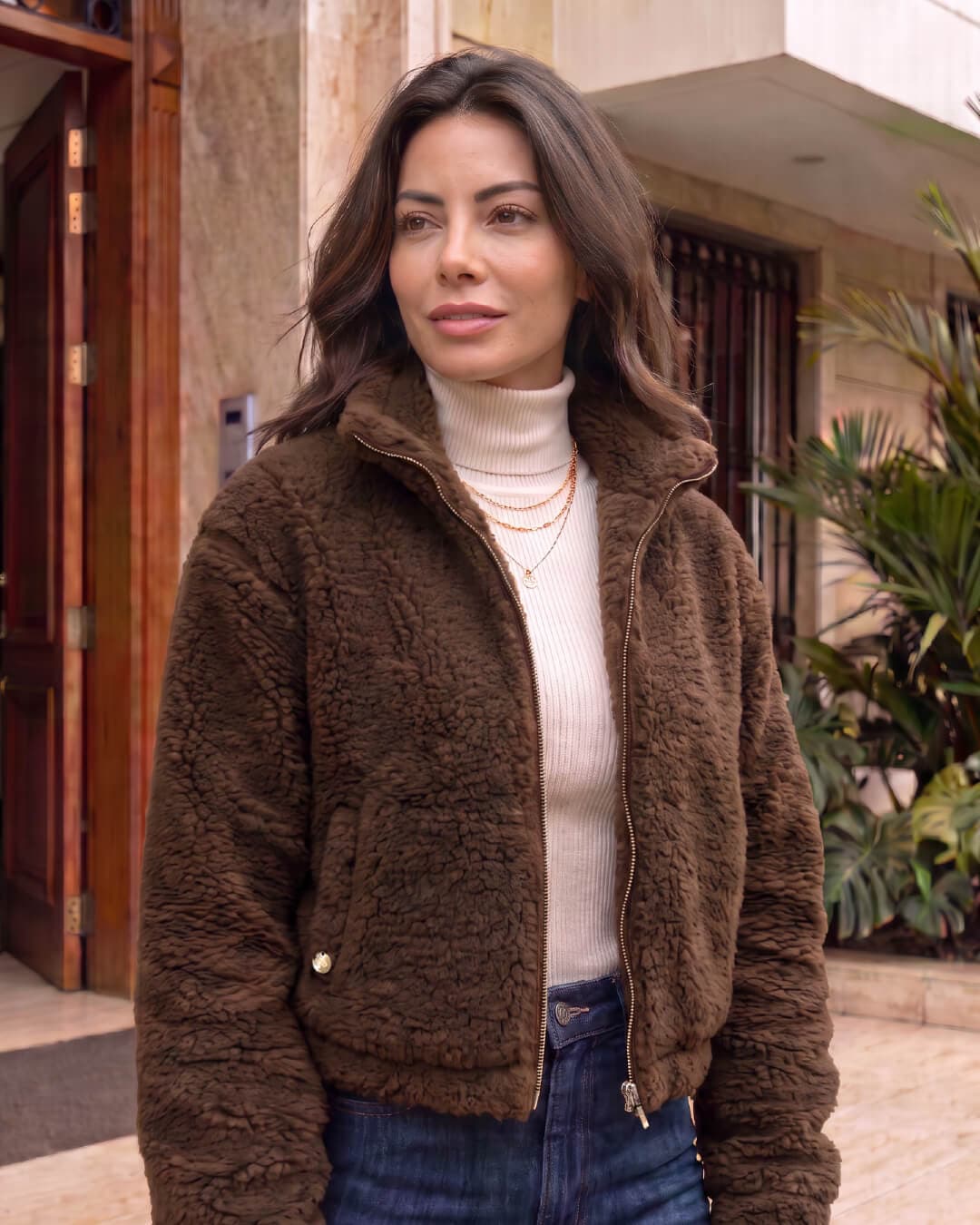 Chaqueta Sherpa Café - imagen 1