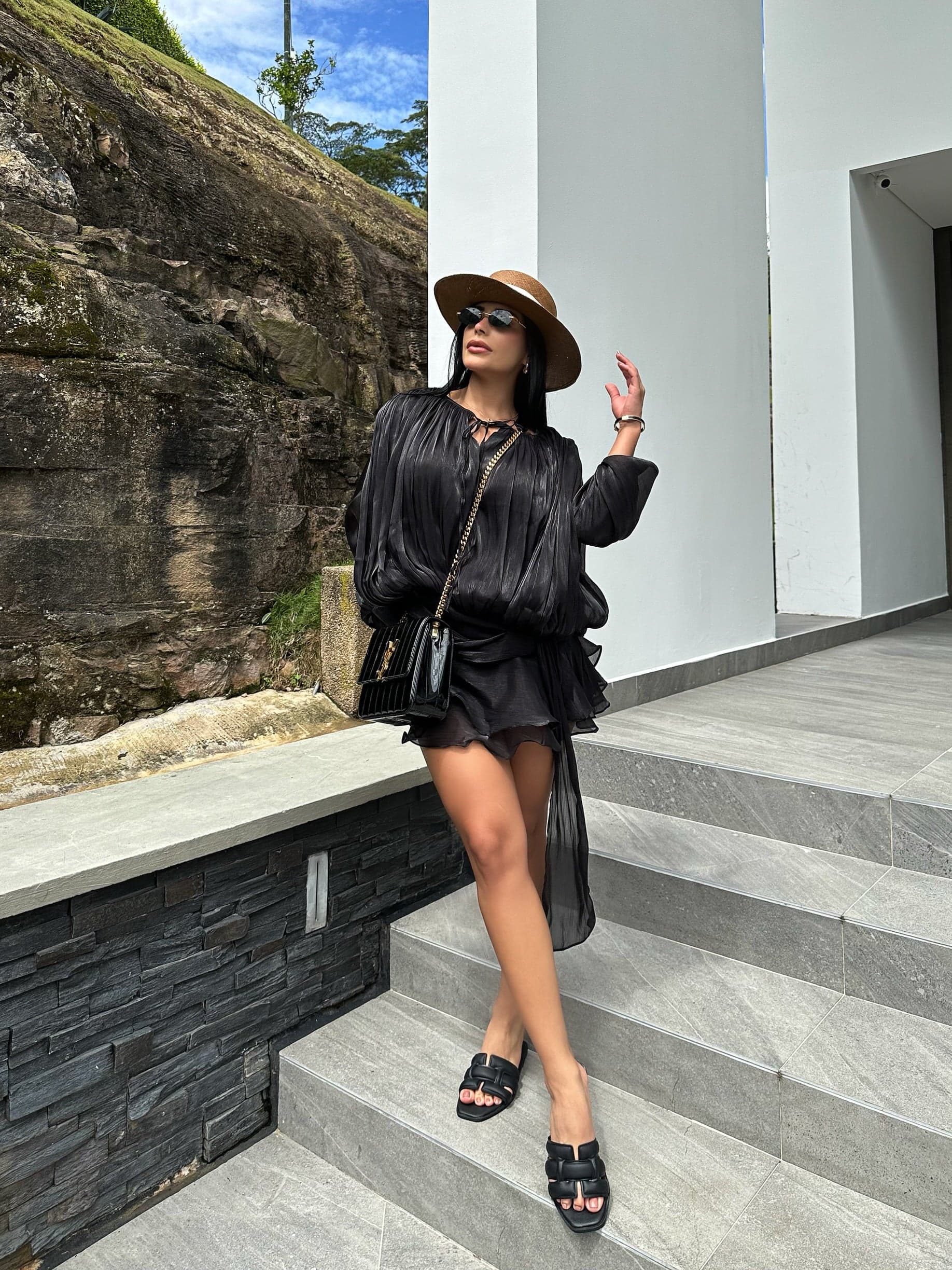 BLUSA   O  VESTIDO  LUCREZIA NEGRO - imagen 2