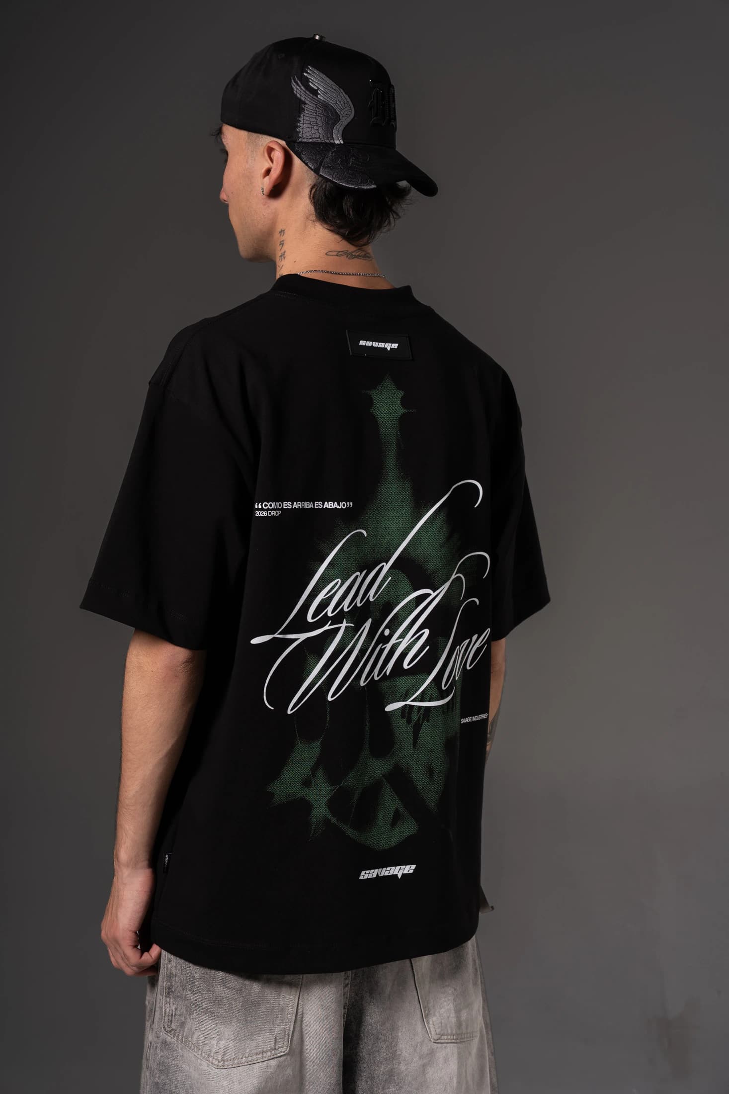 Camiseta Oversize  Como es arriba es abajo savage  250 gramos 14647 - imagen 3