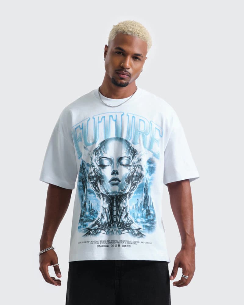 Camiseta Blanca Oversize Future - imagen 2