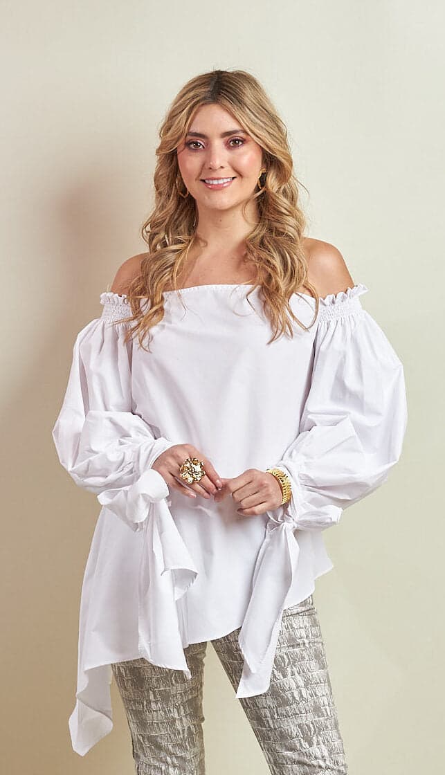 Blusa Tanya Blanco - imagen 1