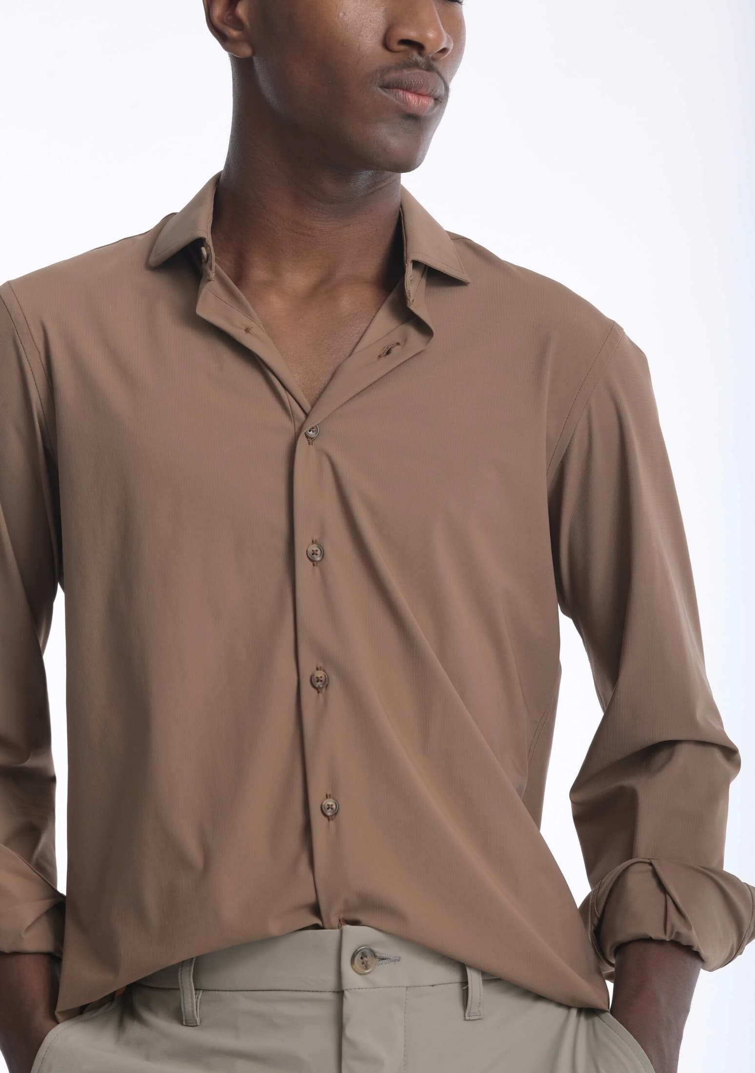 Camisa High Performance Taupe