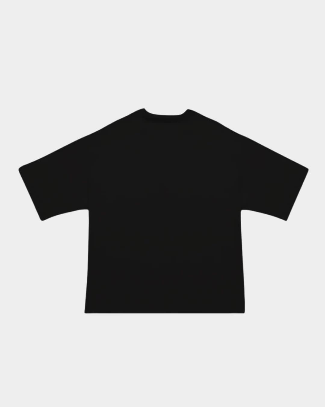 CAMISETA BLOCK VERDE NEON SOBRE NEGRO OVERSIZE - imagen 2