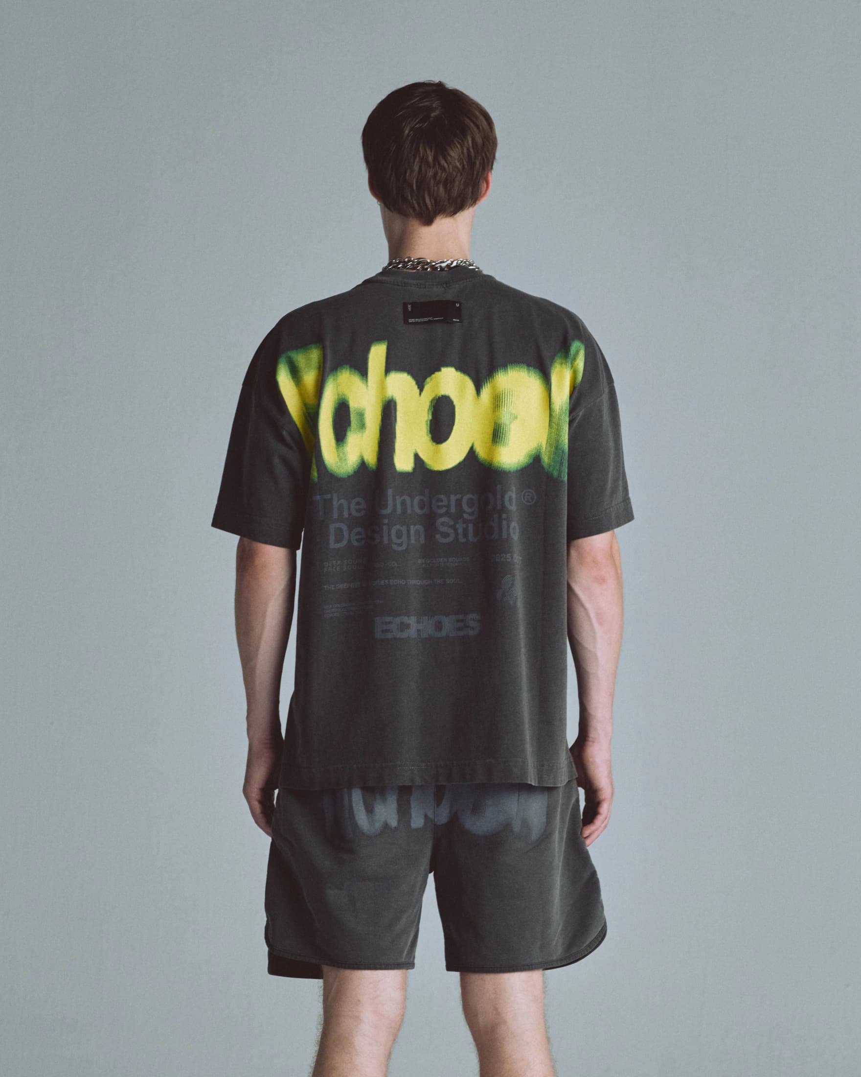 Echoes Echo Tshirt Old Washed Gray - imagen 7