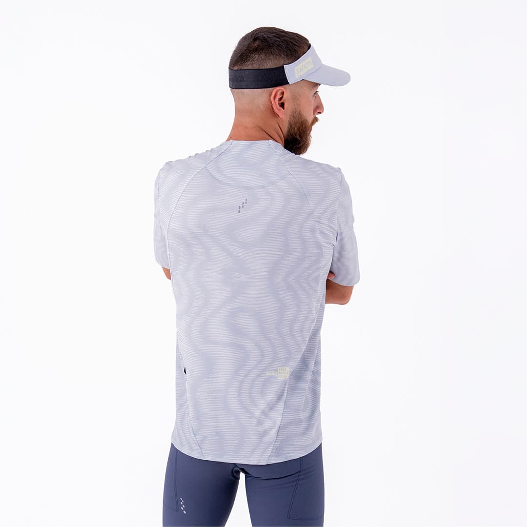CAMISETA RUNNING MANGA CORTA PRO 405 GRIS CLARO PARA HOMBRE - imagen 2