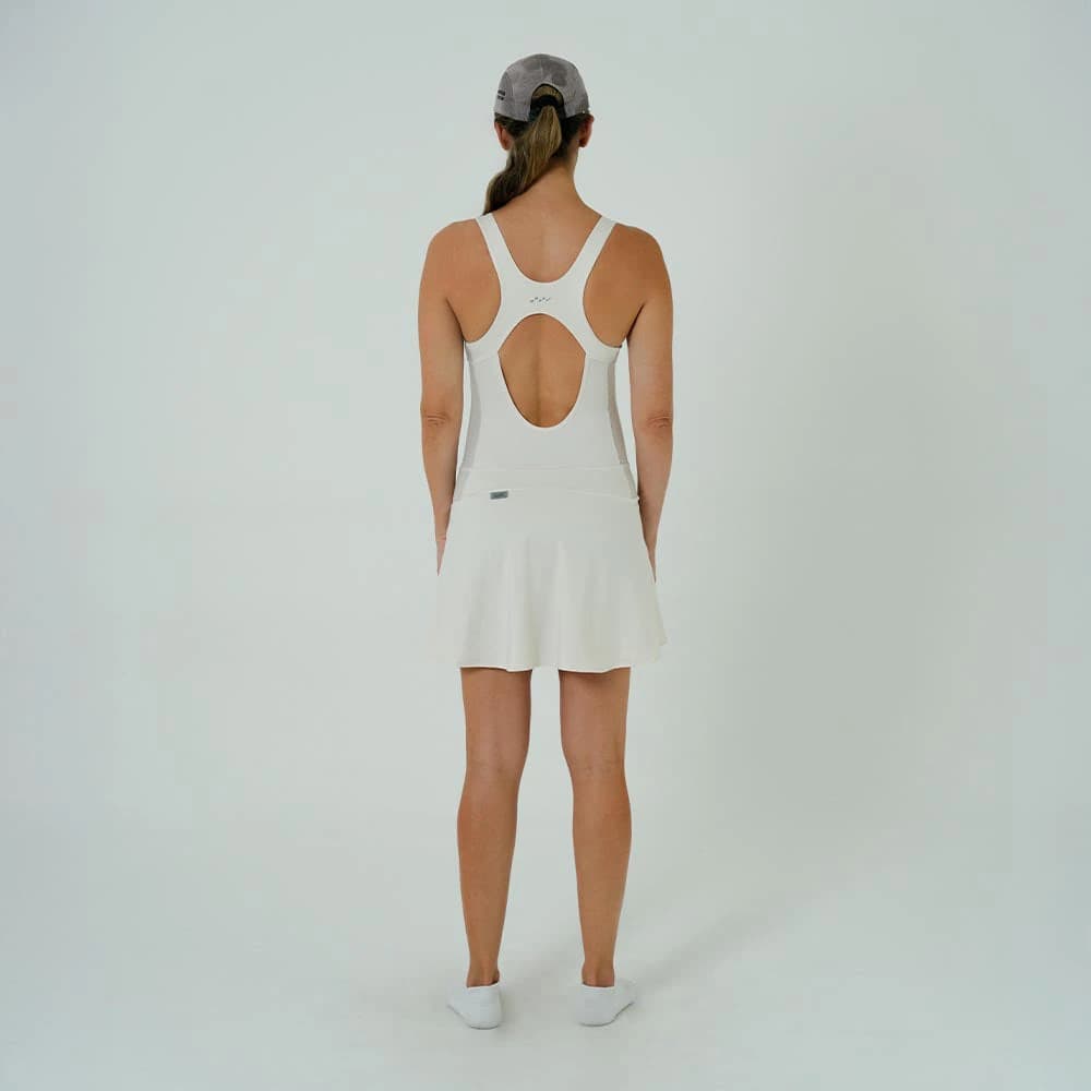 VESTIDO RUNNING/PÁDEL BOUNCE MARFIL PARA MUJER - imagen 2