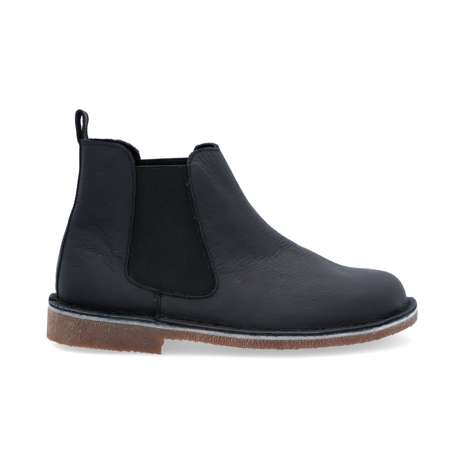 Botas Chelsea Hombre Cuero Abatanado Negro - imagen 2