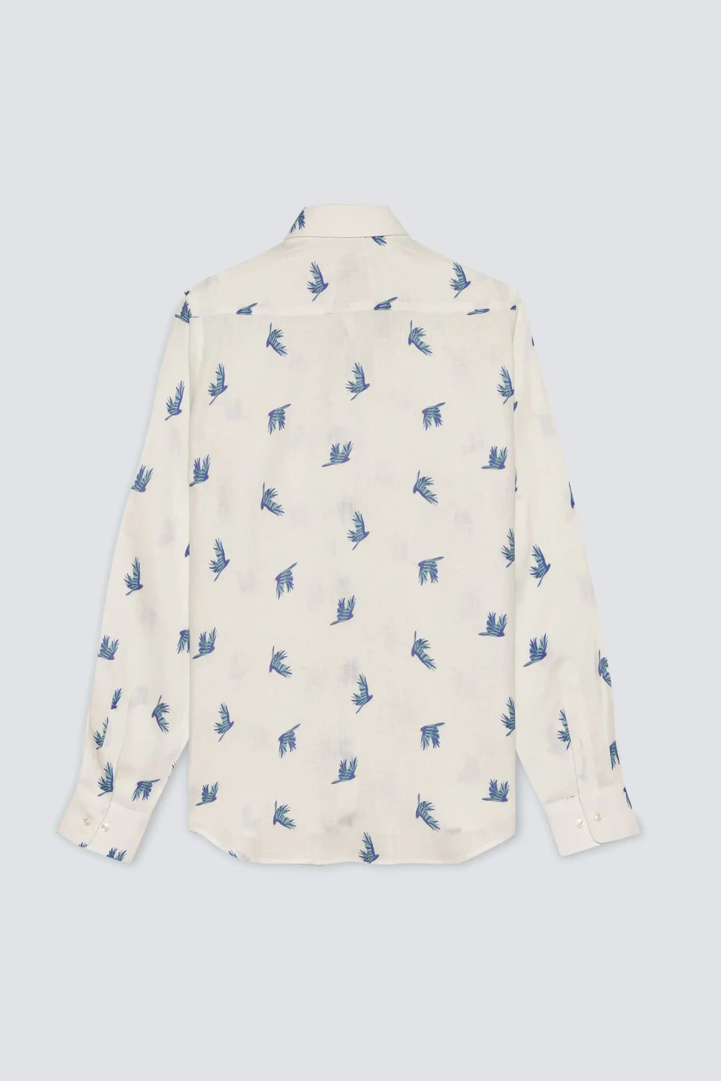 Men's linen shirt white prosperita - imagen 2