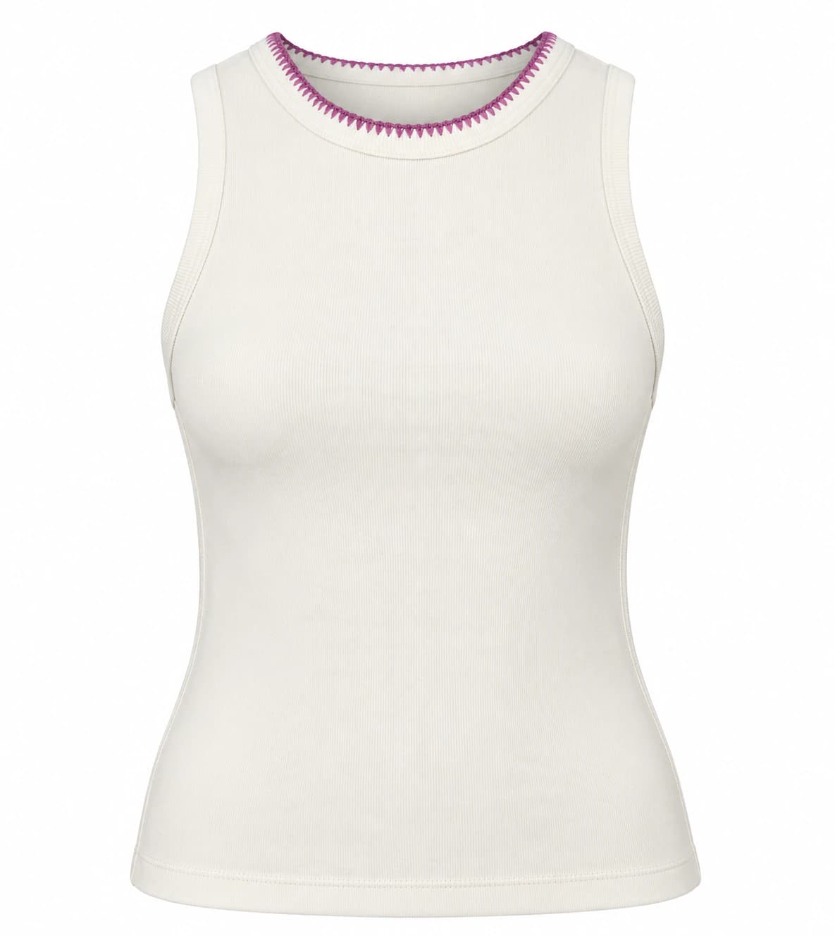 ELODIE TANK TOP IVORY - imagen 1