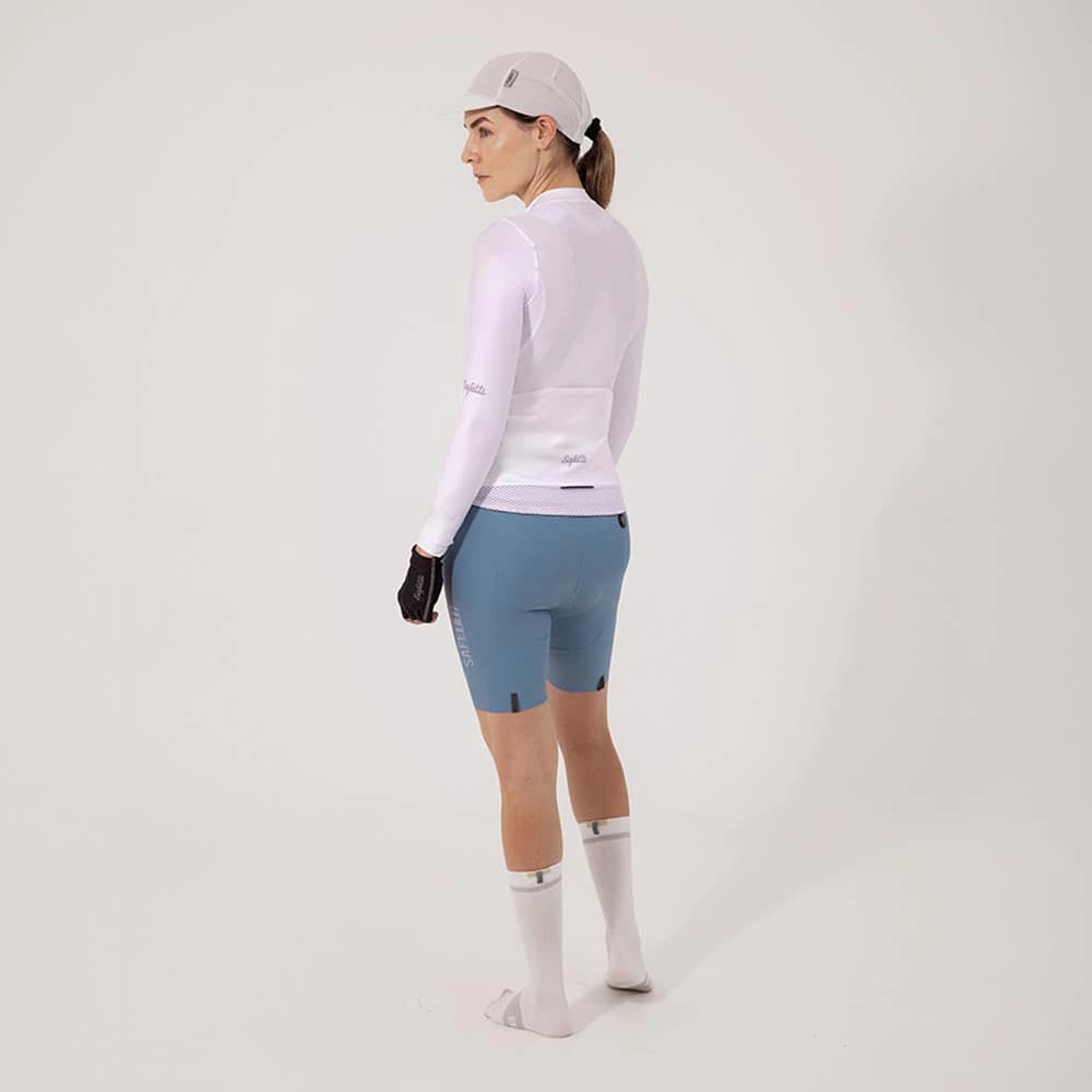 CAMISA CICLISMO MANGA LARGA ESSENTIAL WHITE PARA MUJER - imagen 2