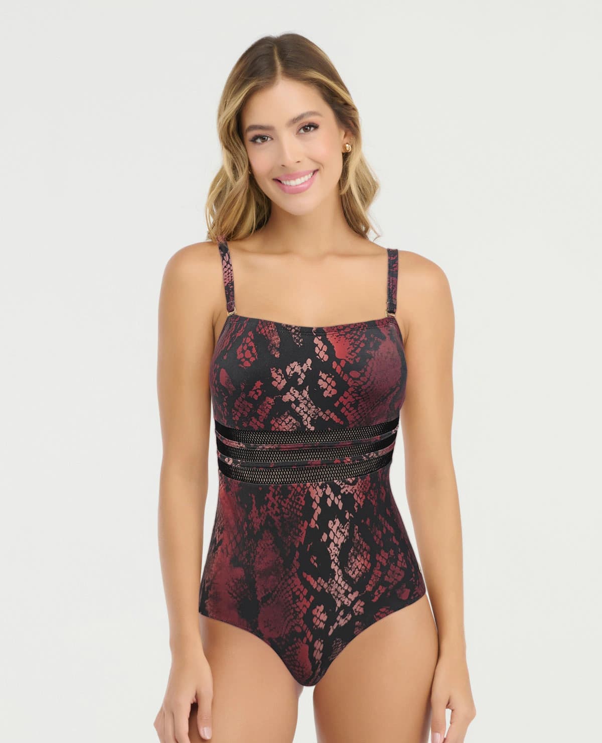 Vestido de Baño Entero | Copas Fijas | Cargadera Ajustable - imagen 1
