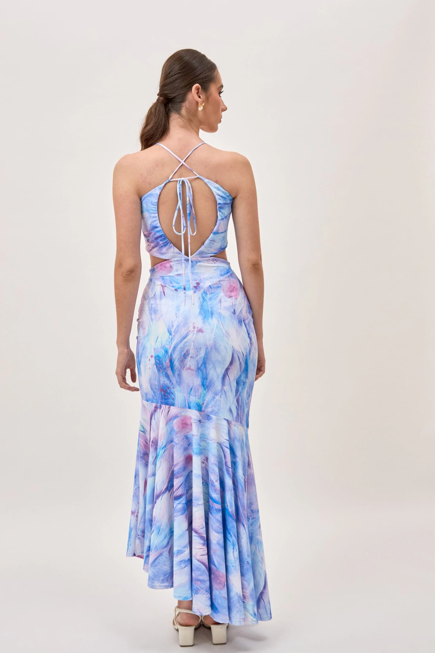 Vestido Oll Plumas Lila - imagen 8